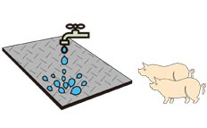 水分を吸収しないマット